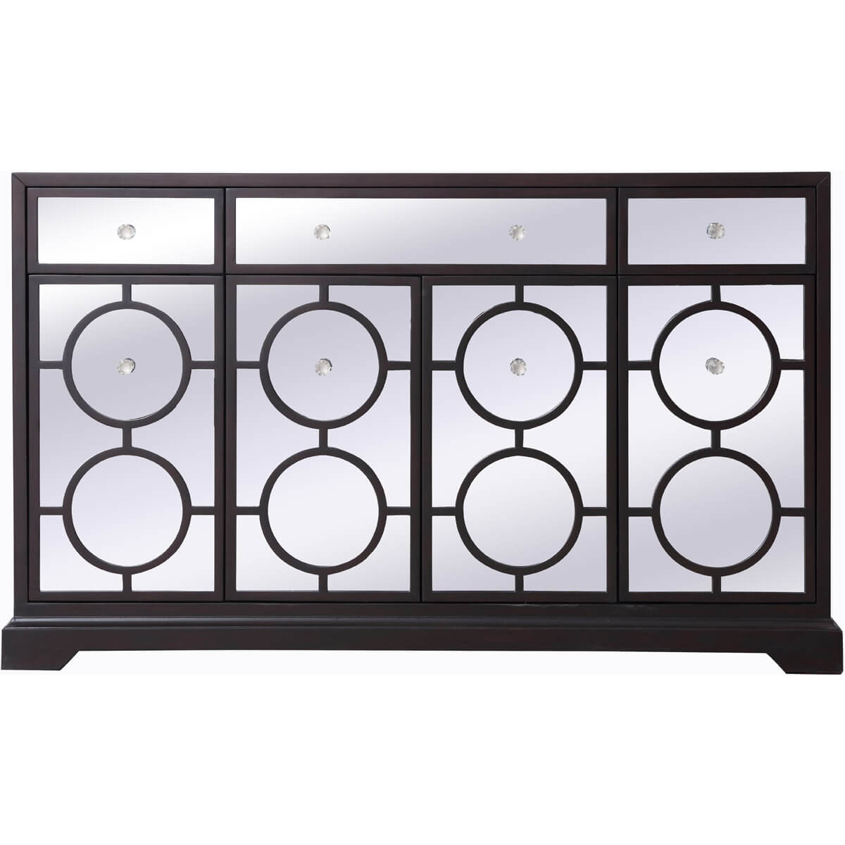Modern 60" Mirrored Credenza
