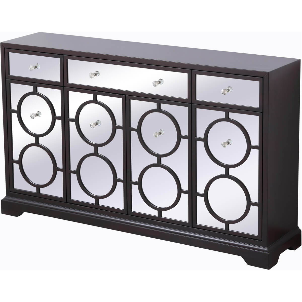 Modern 60" Mirrored Credenza
