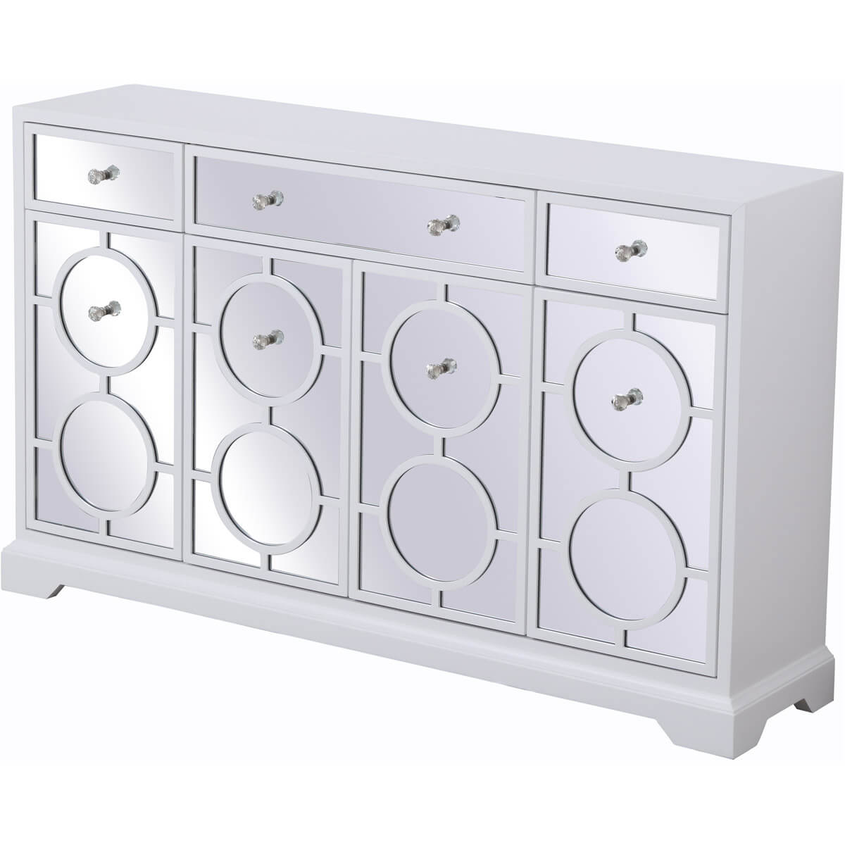 Modern 60" Mirrored Credenza