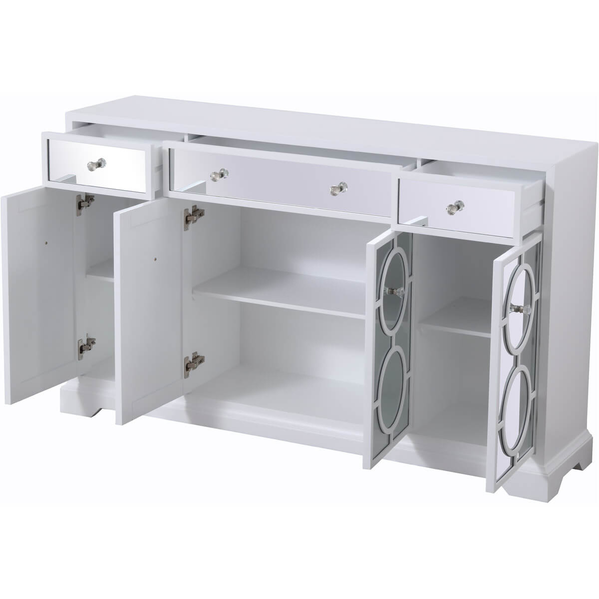 Modern 60" Mirrored Credenza