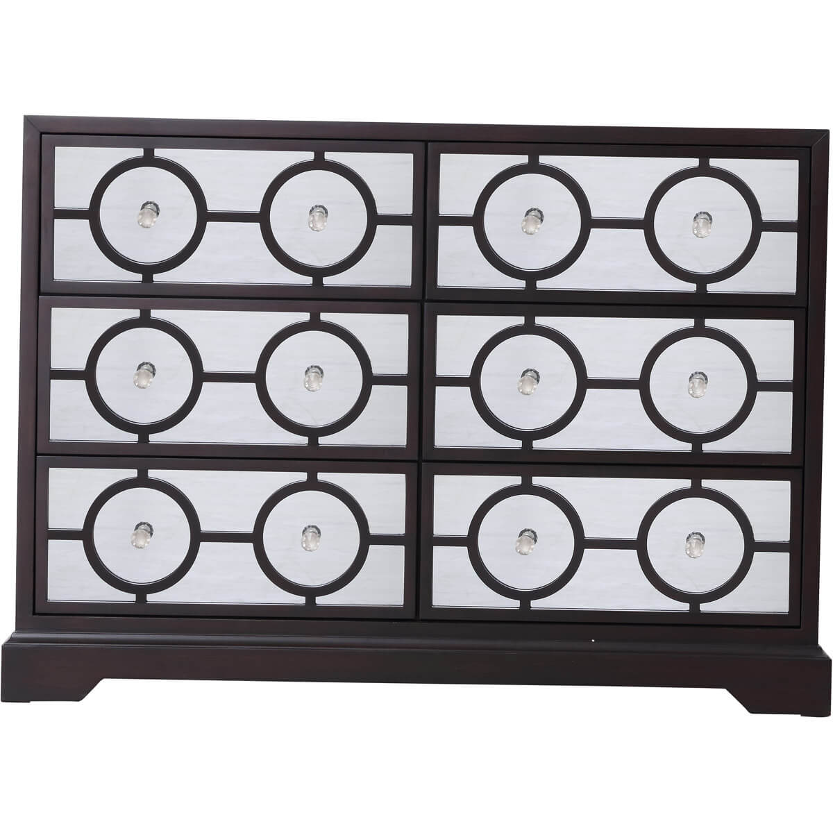 Elegant Lighting Mirrored Drawer Cabinet - Thumbnail 3