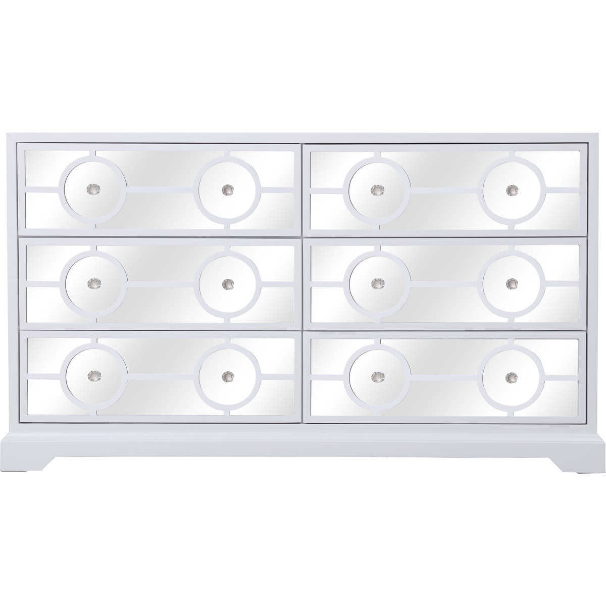Elegant Lighting Mirrored Drawer Cabinet