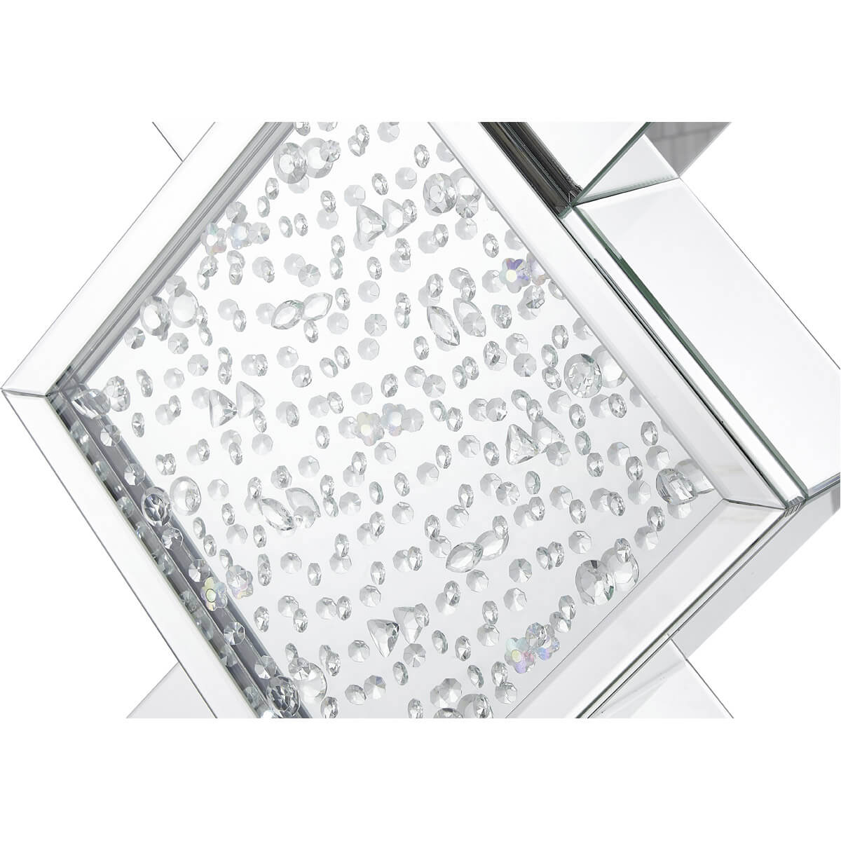 Modern 47" Rectangle Crystal Console Table