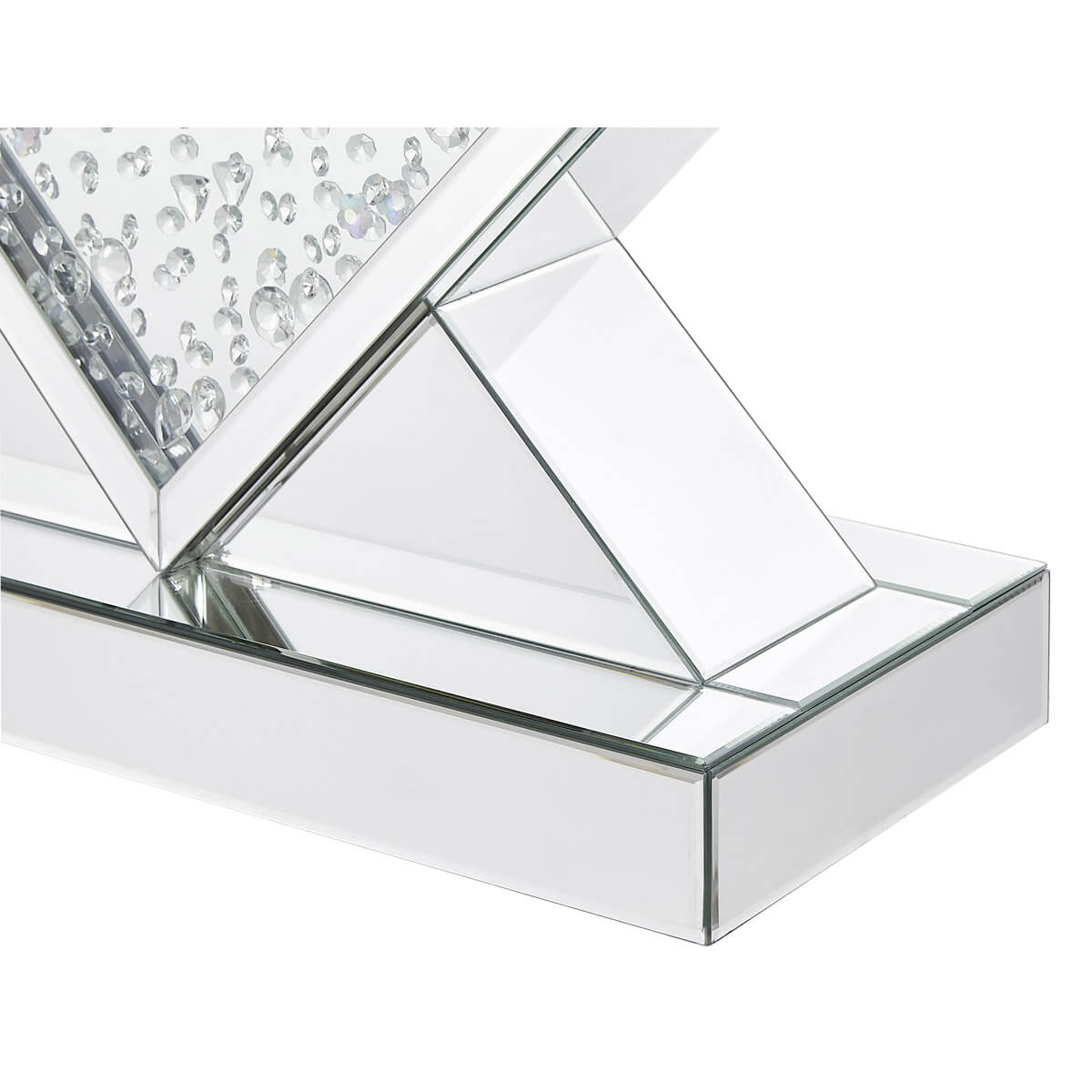 Modern 47" Rectangle Crystal Console Table
