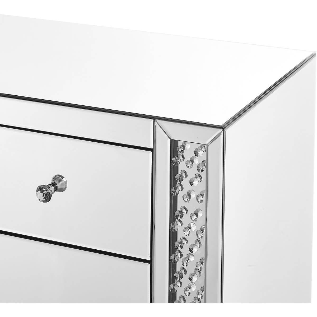 Modern Crystal 5 Drawers Cabinet