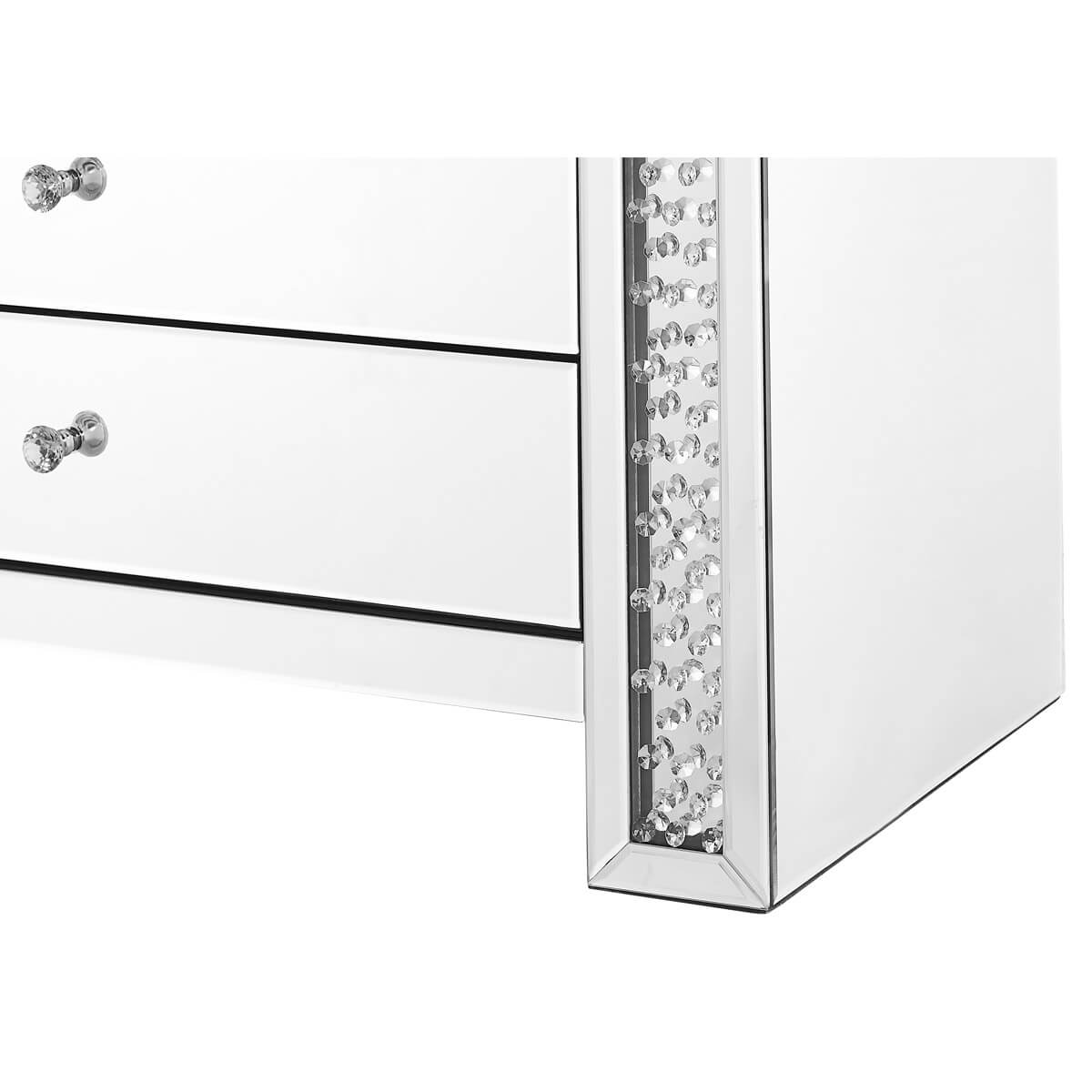 Modern Crystal 5 Drawers Cabinet