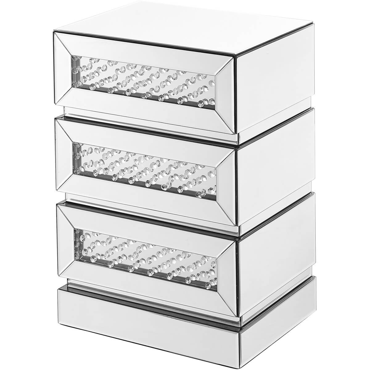 Modern Crystal 3 Drawers End Table, Composition 1