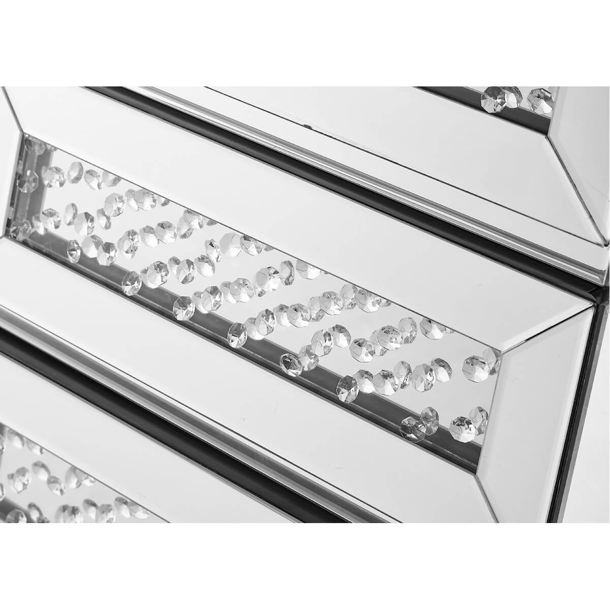 Modern Crystal 3 Drawers End Table, Composition 1