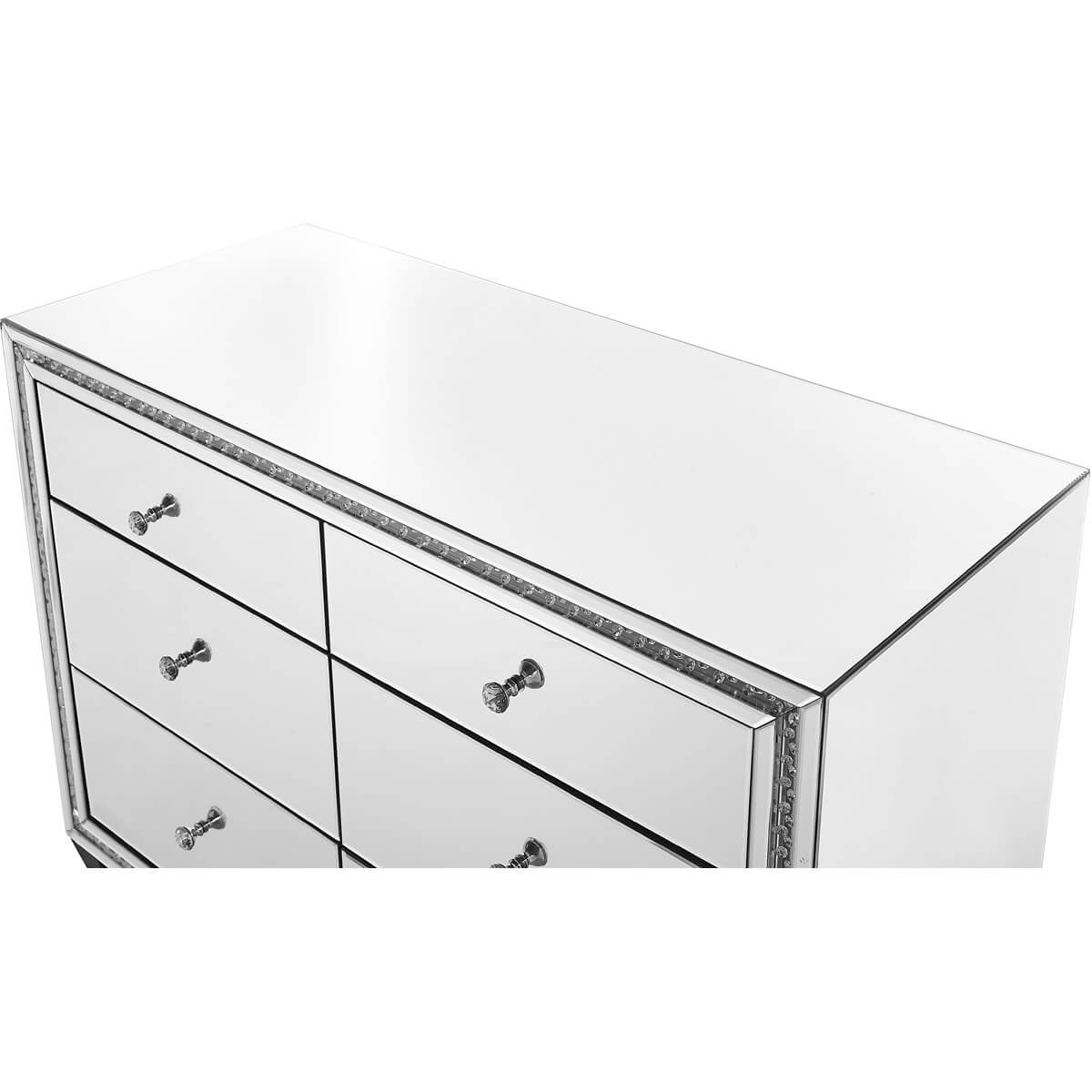 Modern Crystal 6 Drawers Cabinet