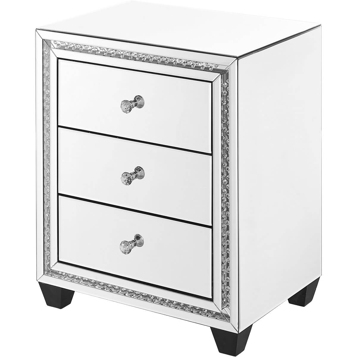 Modern Crystal 3 Drawers End Table, Composition 2