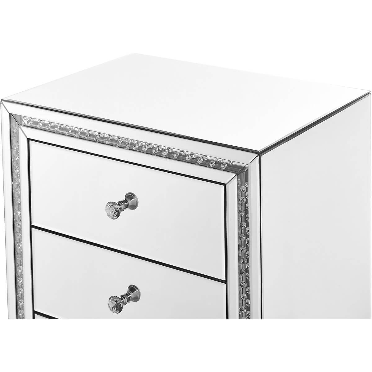 Modern Crystal 3 Drawers End Table, Composition 2