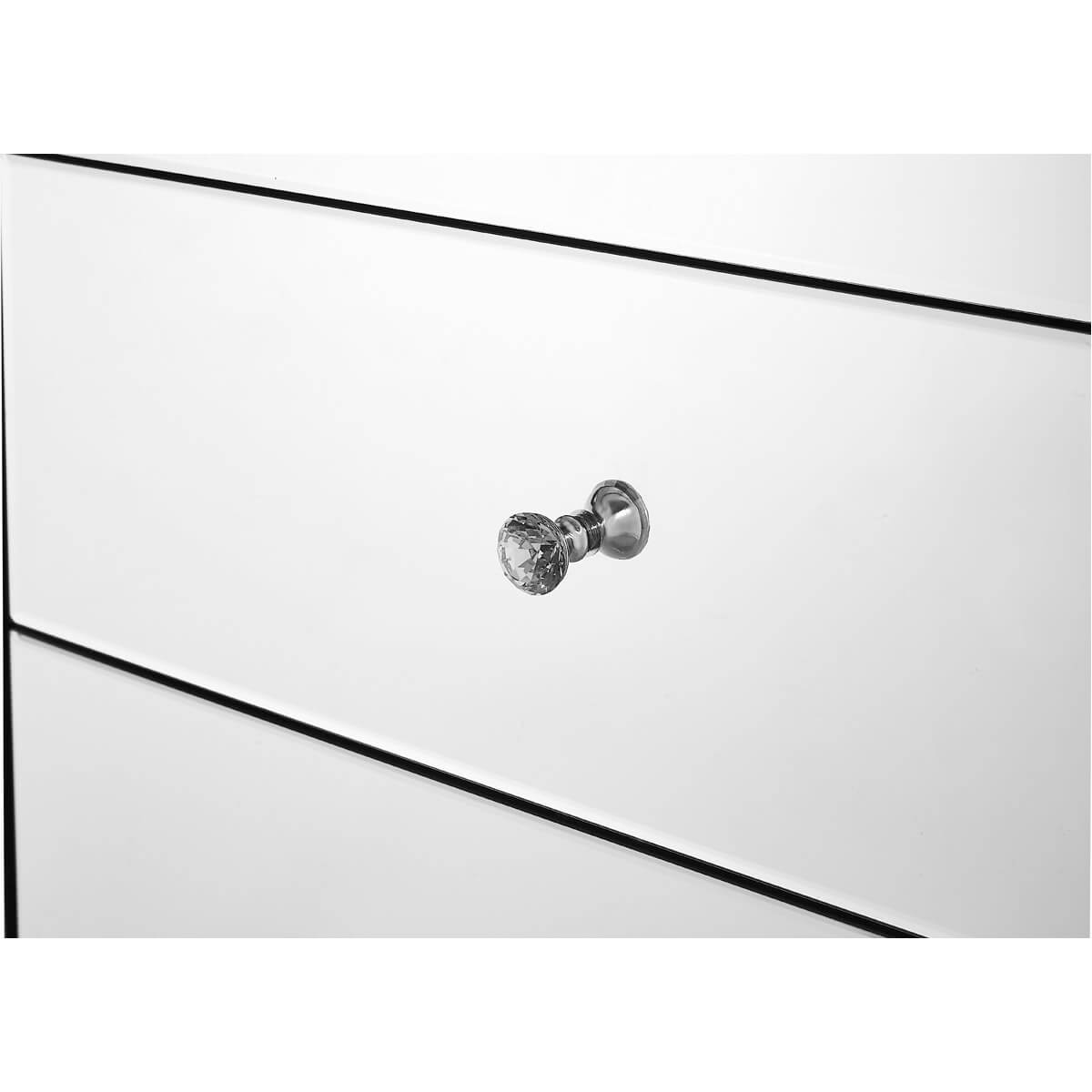 Modern Crystal 5 Drawers Tall Cabinet