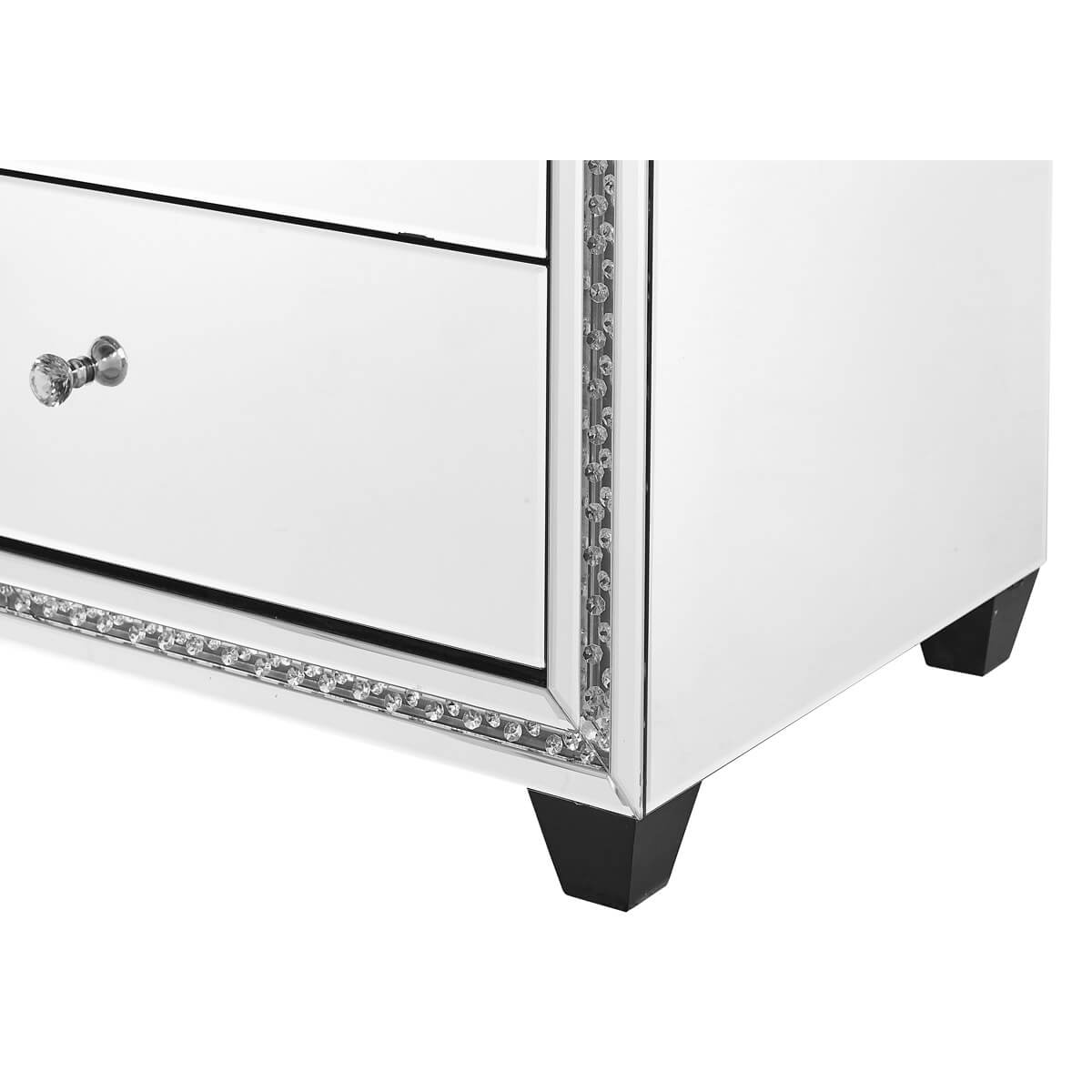 Modern Crystal 5 Drawers Tall Cabinet