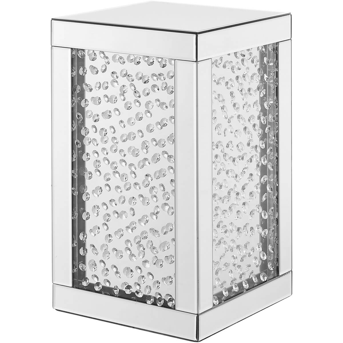 Modern 12" Crystal End Table, Composition 1
