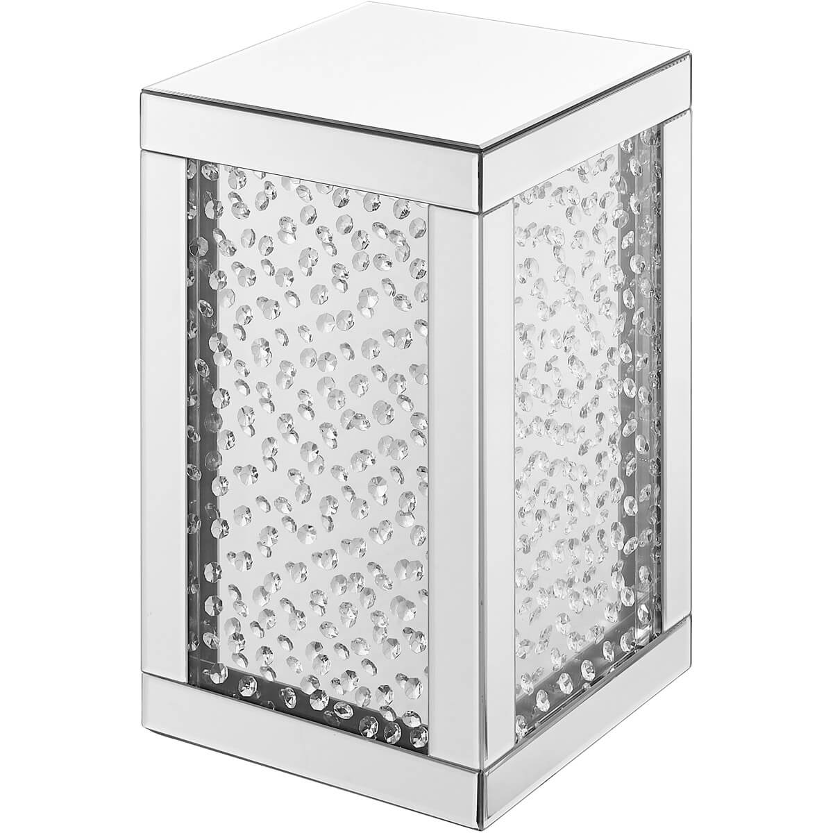 Modern 12" Crystal End Table, Composition 1