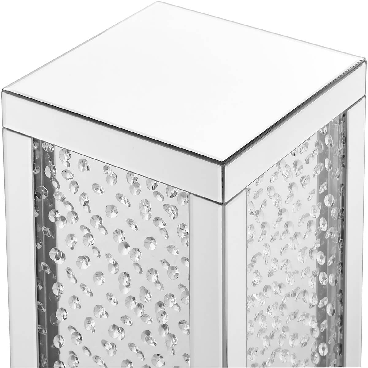 Modern 12" Crystal End Table, Composition 1