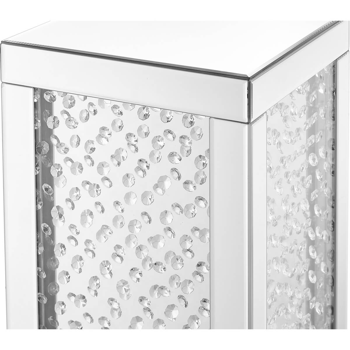 Modern 12" Crystal End Table, Composition 1