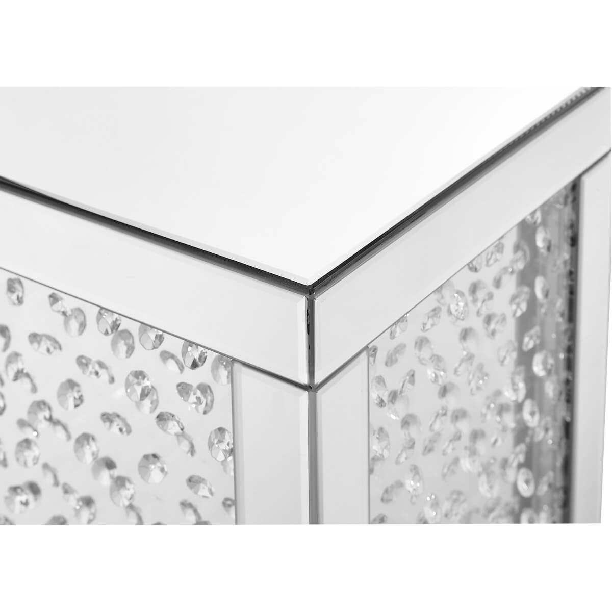 Modern 12" Crystal End Table, Composition 1