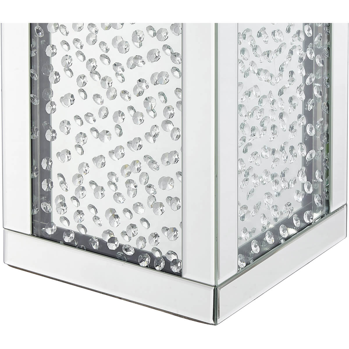 Modern 12" Crystal End Table, Composition 1