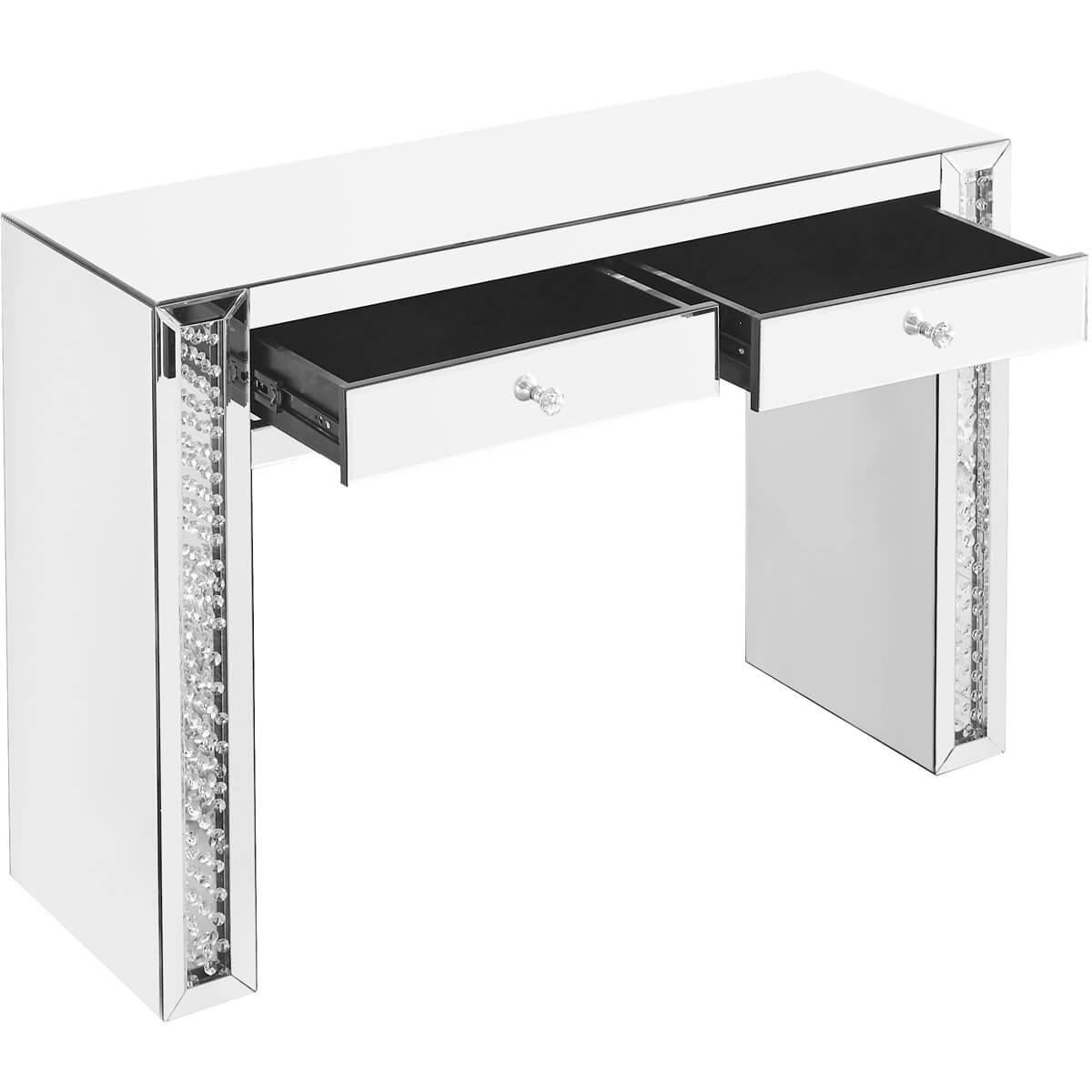 Modern 47" Rectangle Crystal Vanity Table