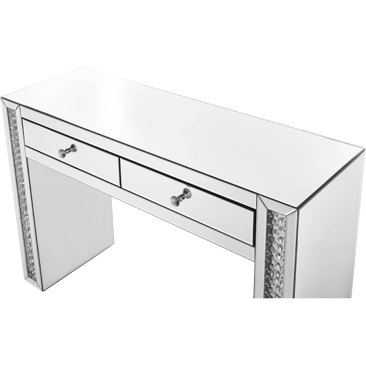 Modern 47" Rectangle Crystal Vanity Table