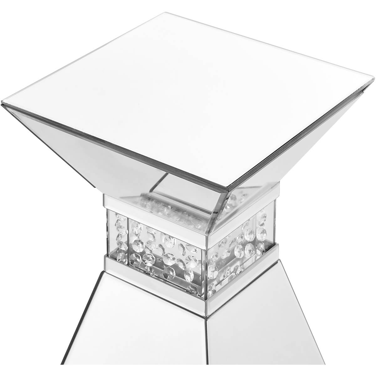 Modern 12" Crystal End Table, Composition 2