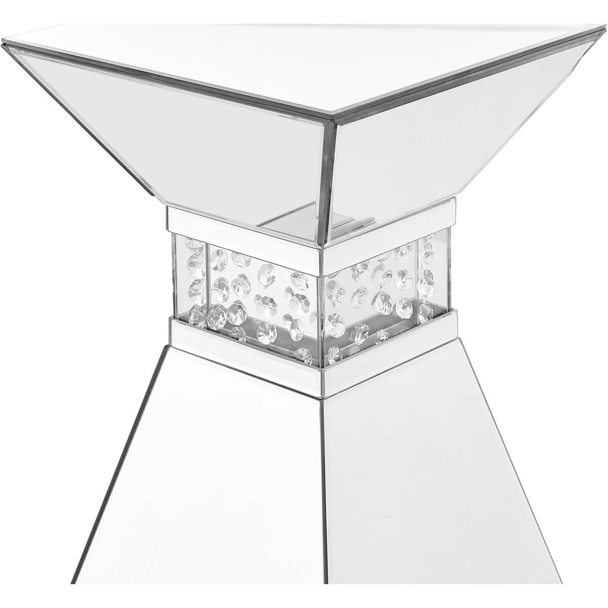 Modern 12" Crystal End Table, Composition 2