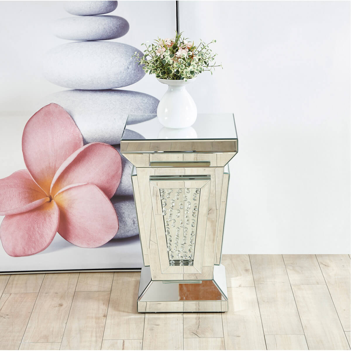 Modern 15" Crystal End Table