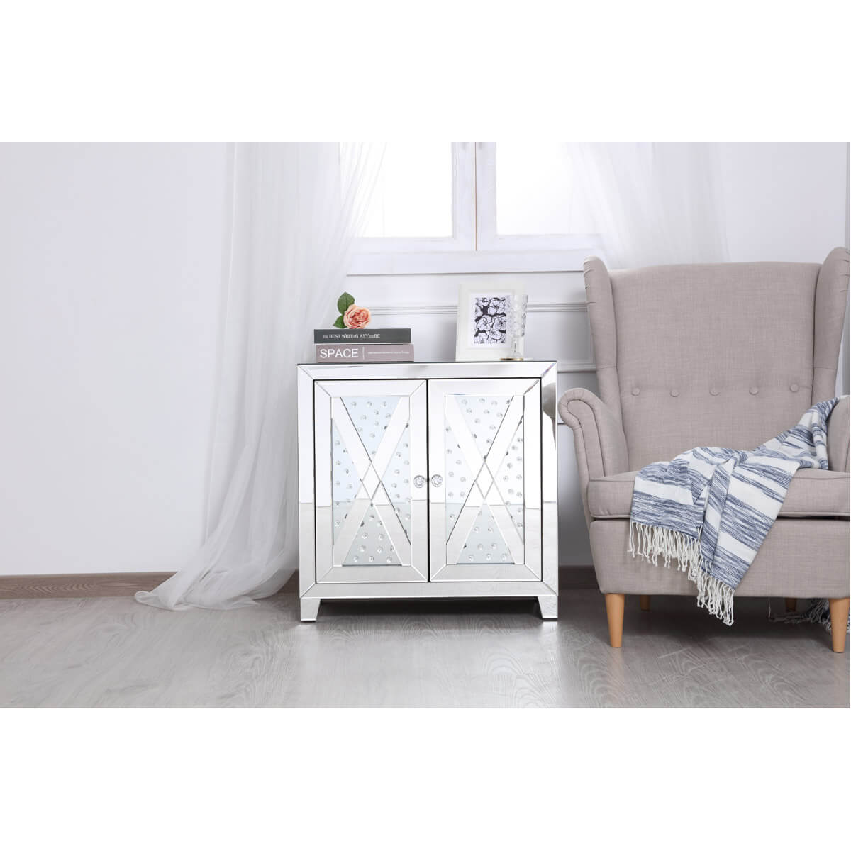 Modern 28" 2 Door Cabinet