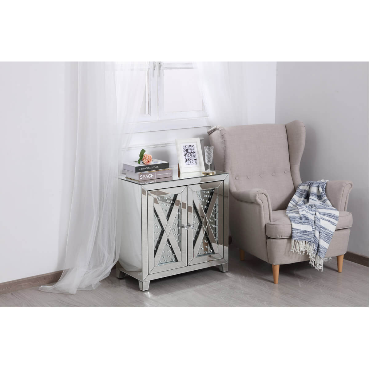 Modern 28" 2 Door Cabinet