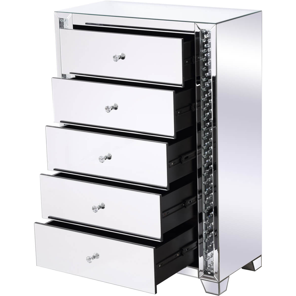 Modern 34" 5 Drawer Cabinet