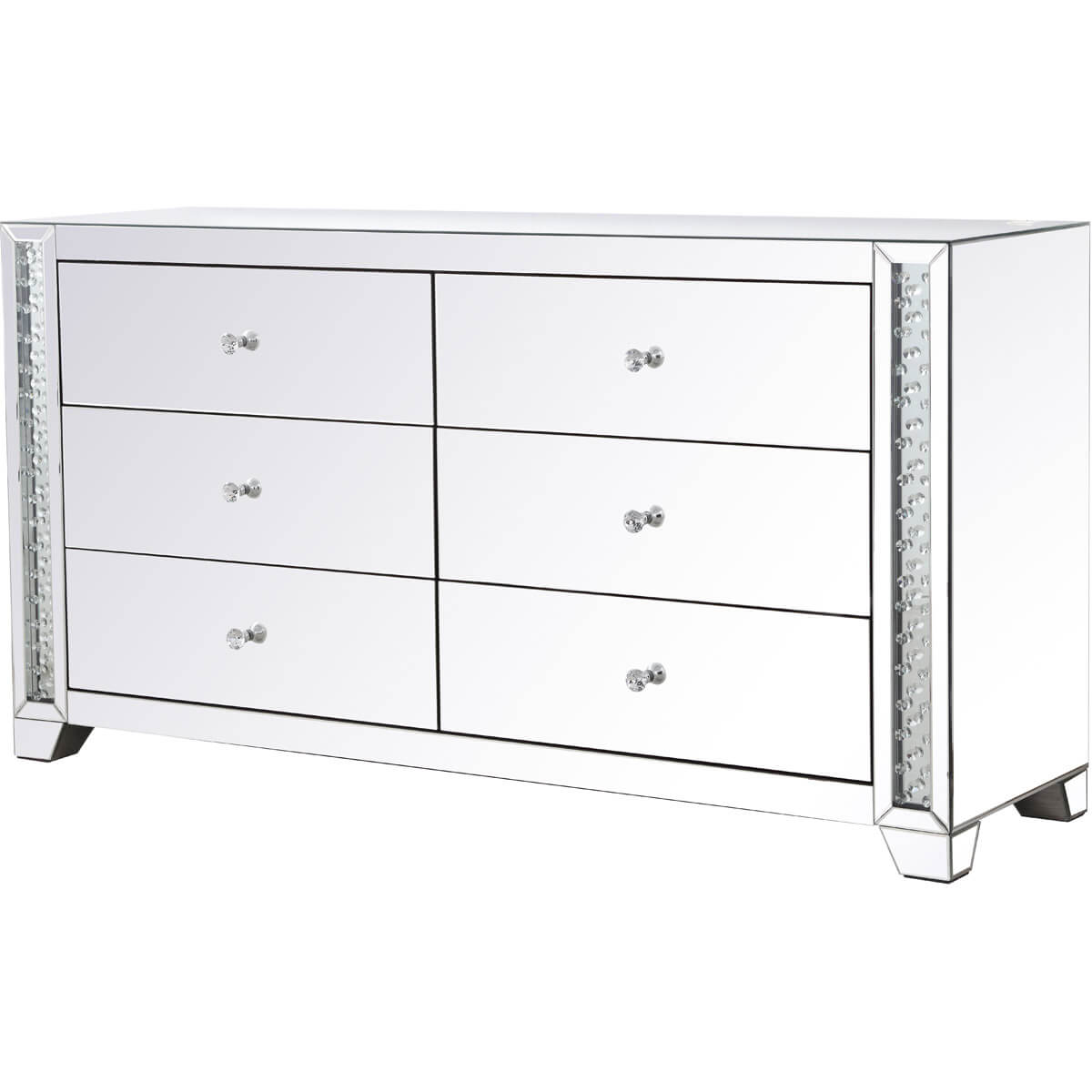 Modern 60" 6 Drawer Cabinet
