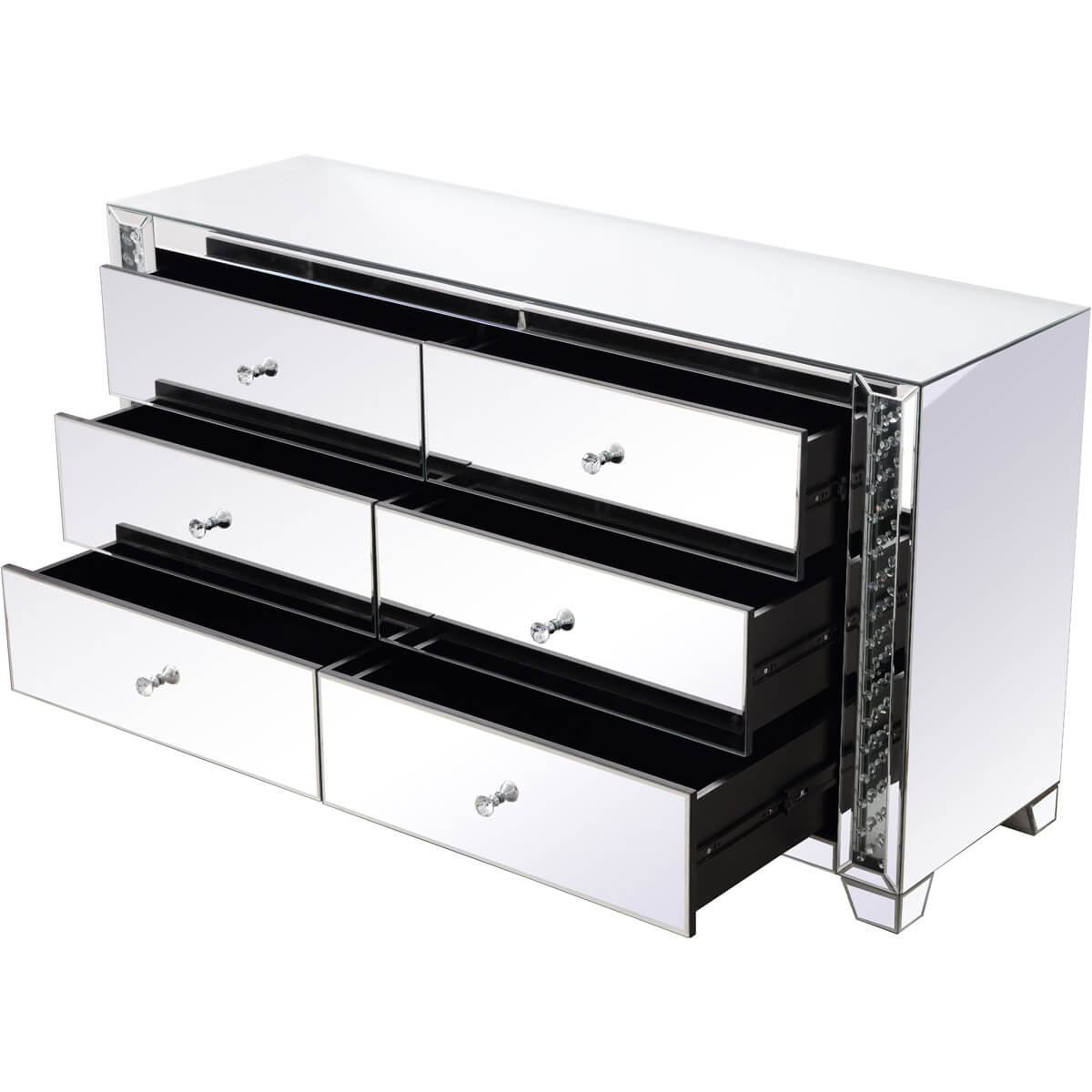 Modern 60" 6 Drawer Cabinet