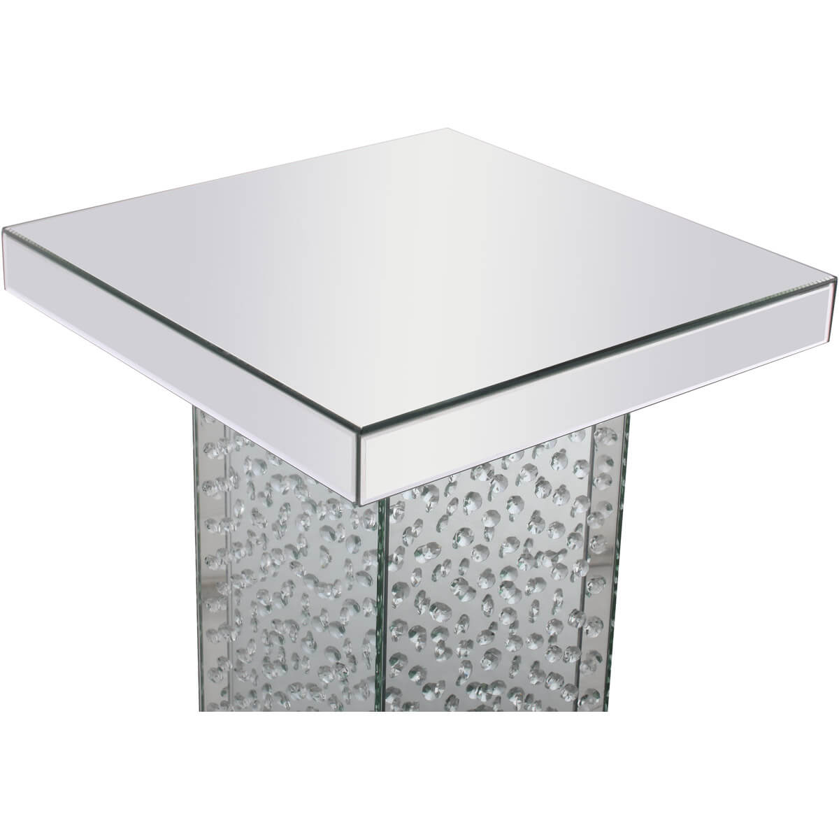 Modern 17.5" Crystal End Table