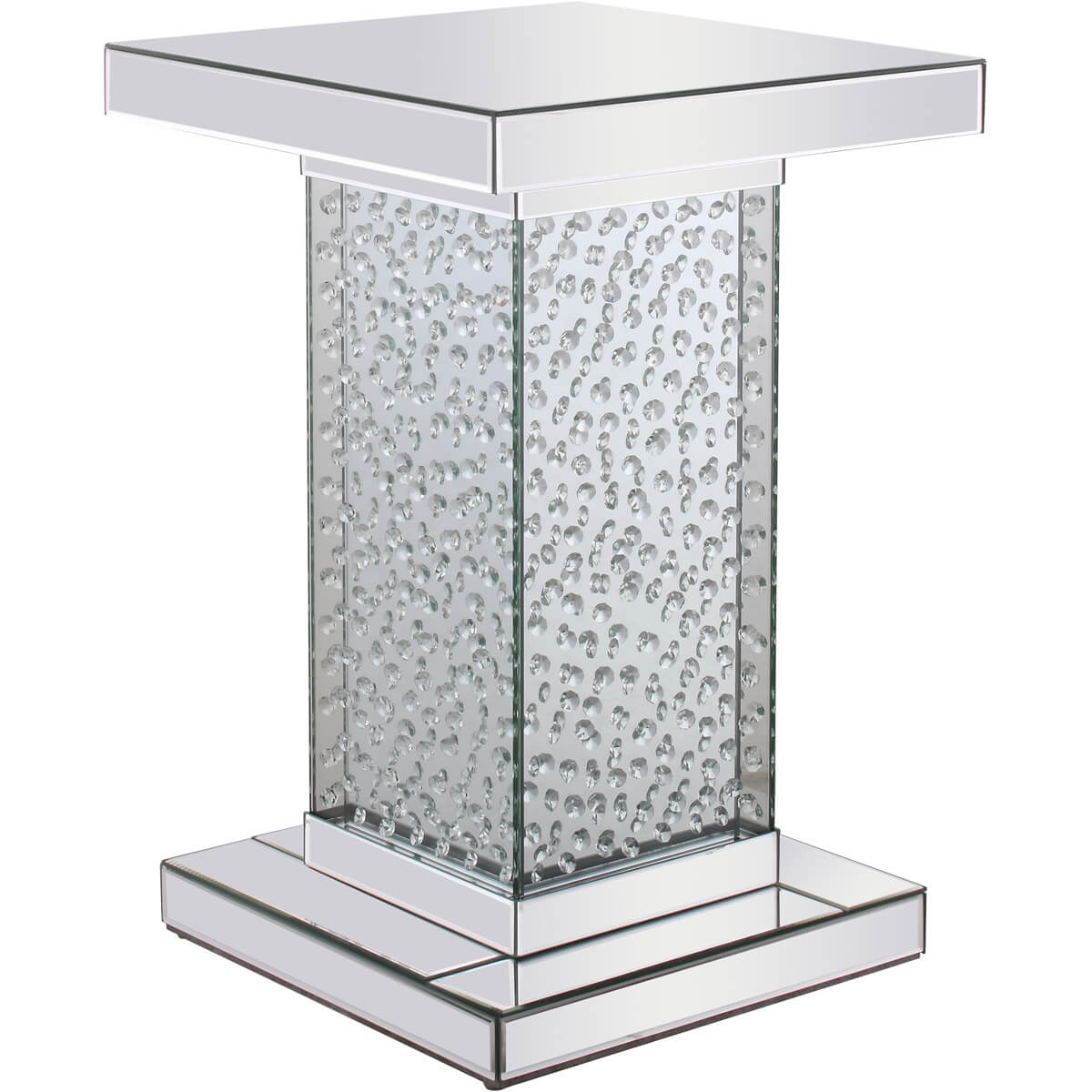 Modern 17.5" Crystal End Table