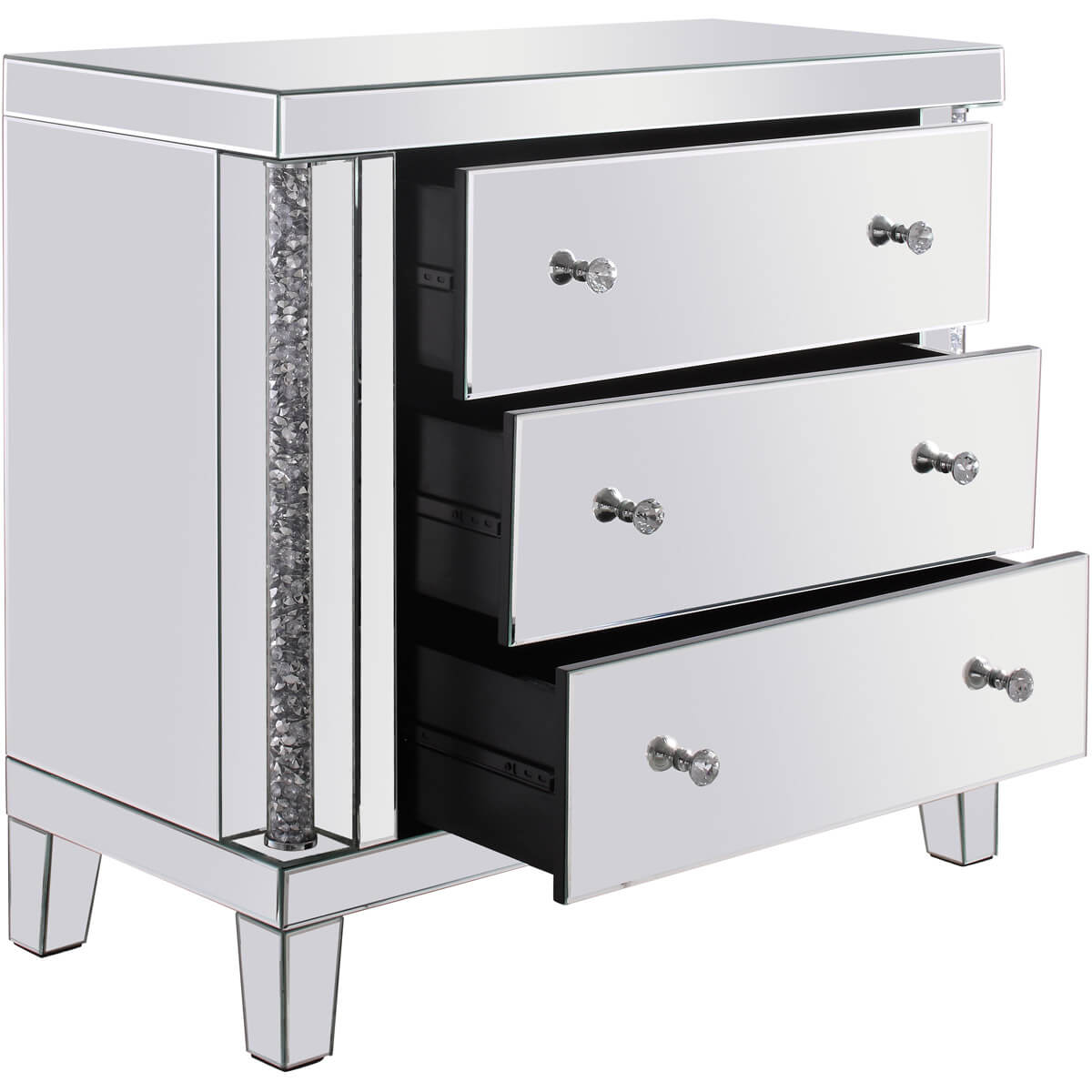 Modern 35.5" Crystal Cabinet