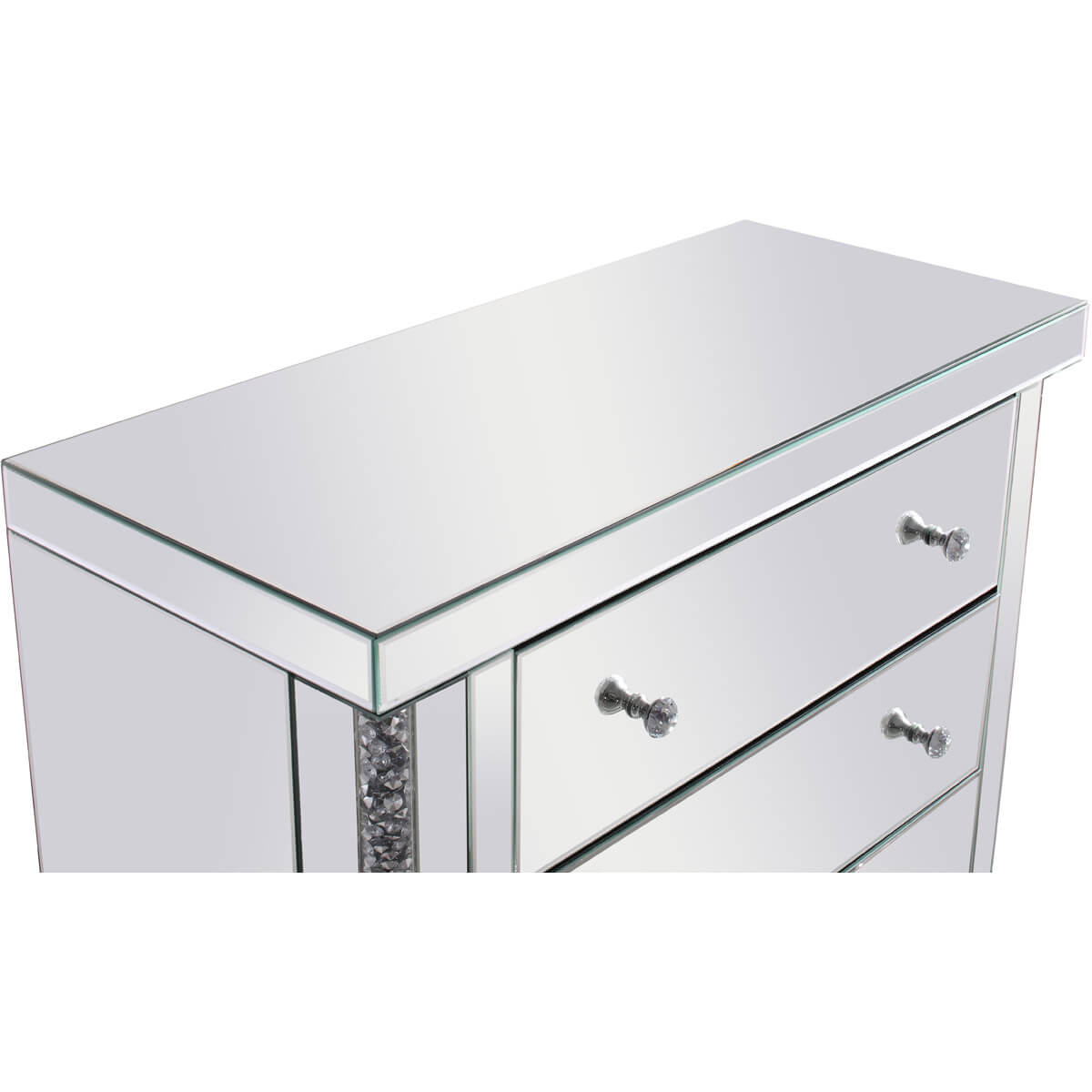 Modern 35.5" Crystal Cabinet