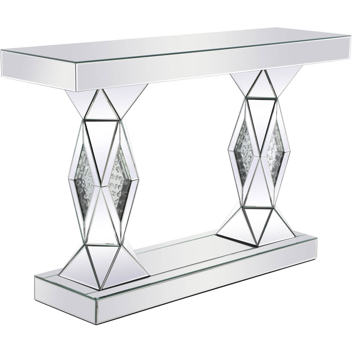 Modern 47" Rectangle Crystal Console Table