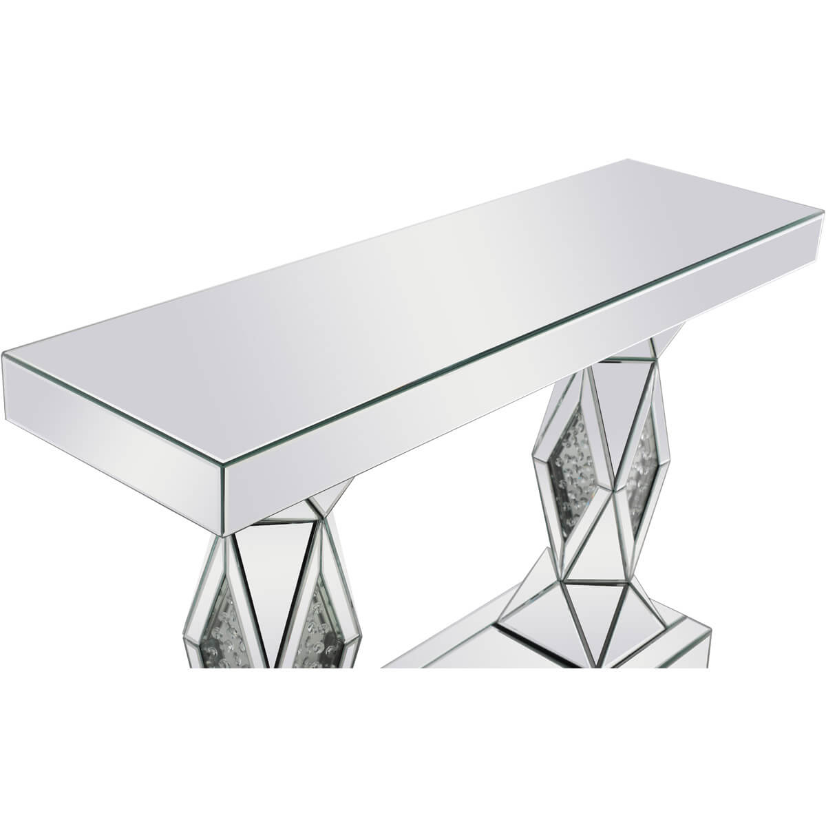 Modern 47" Rectangle Crystal Console Table