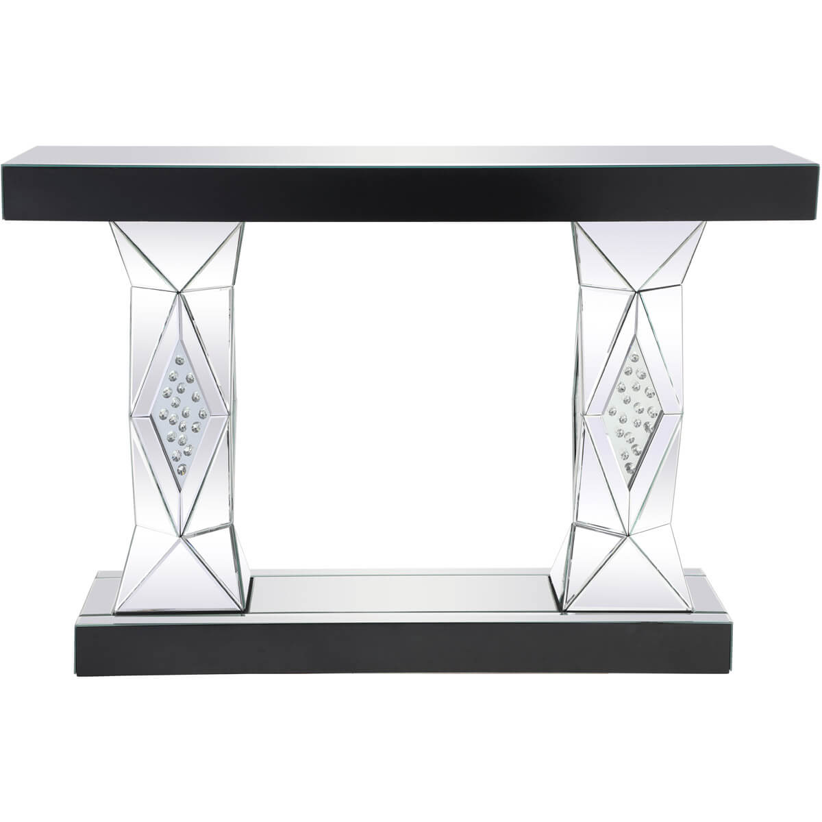 Modern 47" Rectangle Crystal Console Table