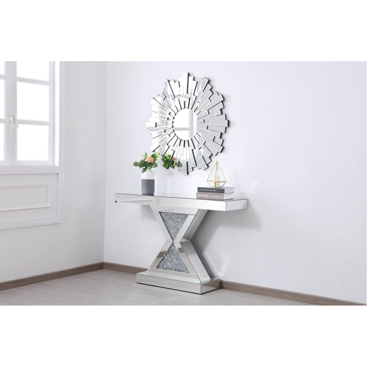 Modern 47" Console Table, Composition 1