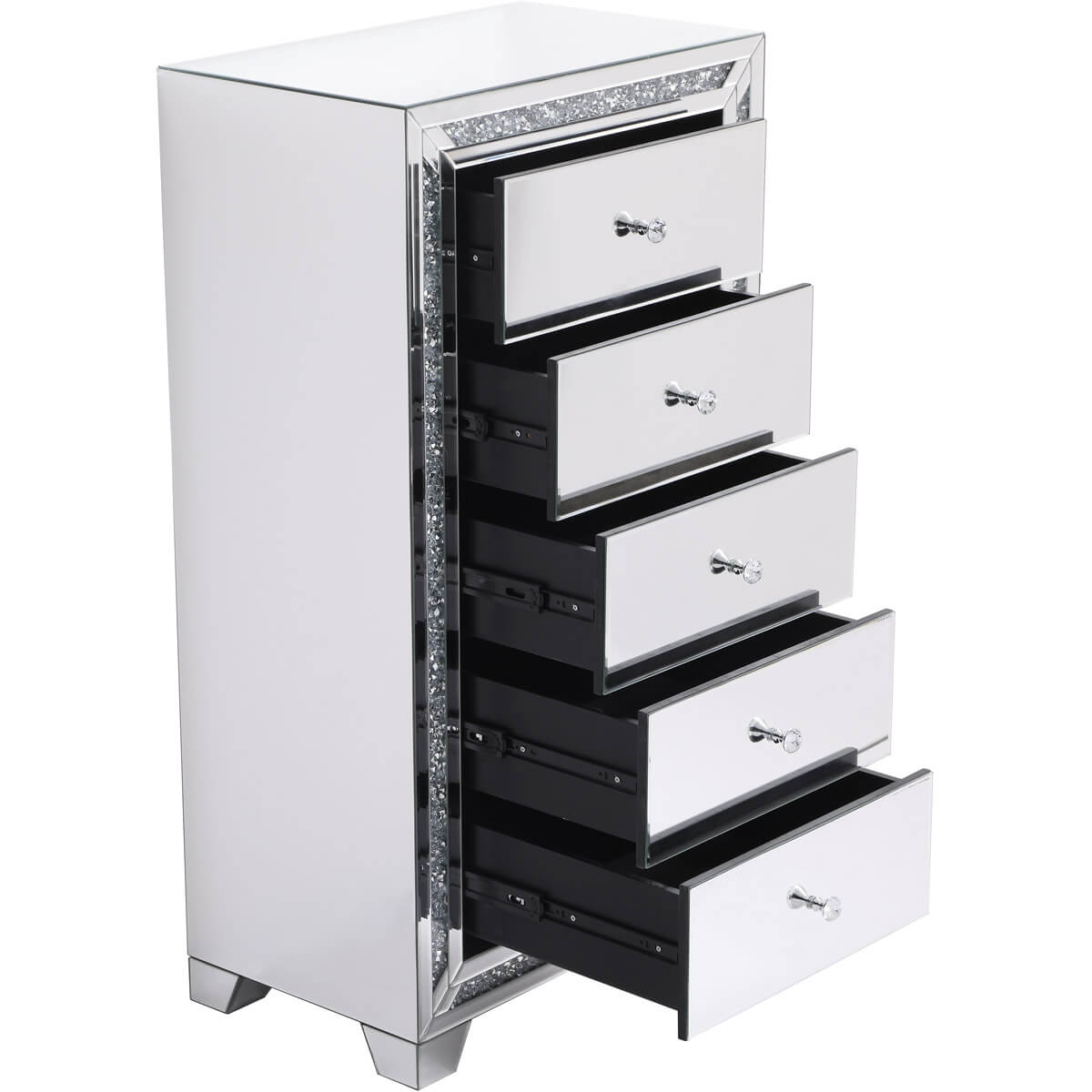 Modern 25.5" 5 Drawer Cabinet