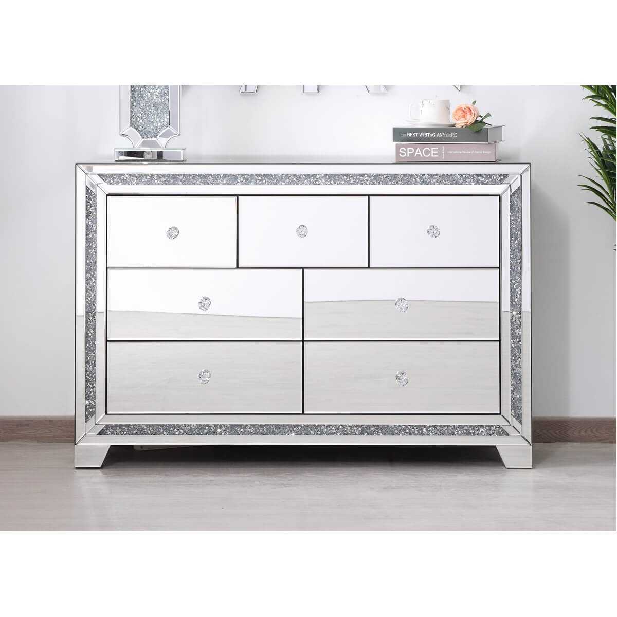 Modern 47" 7 Drawer Cabinet