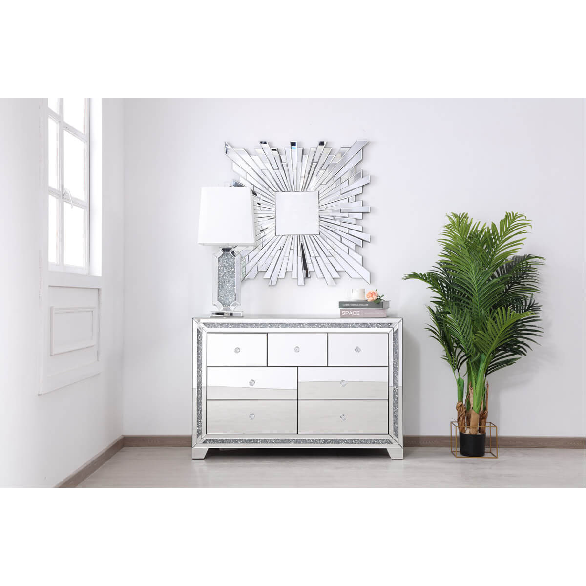 Modern 47" 7 Drawer Cabinet