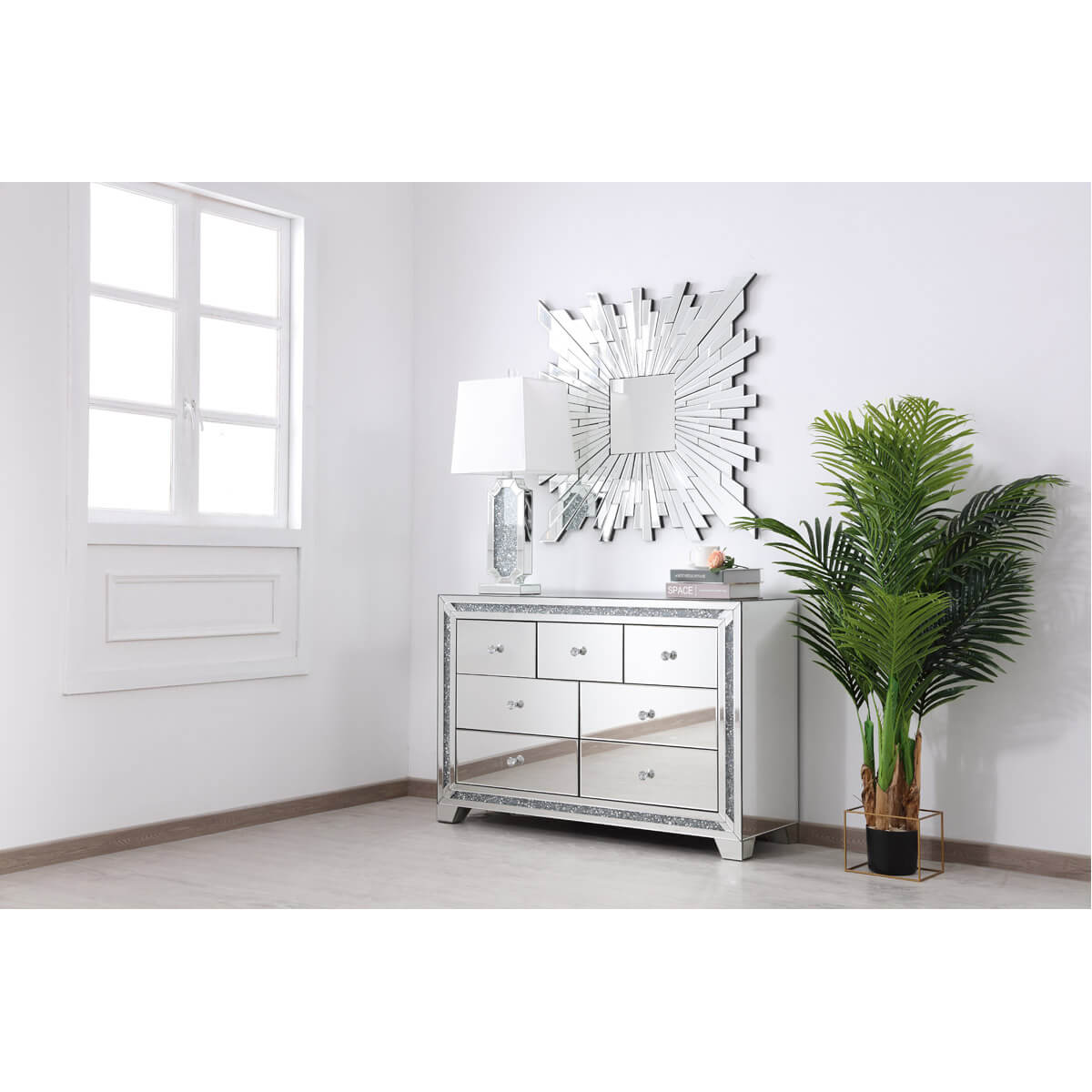 Modern 47" 7 Drawer Cabinet