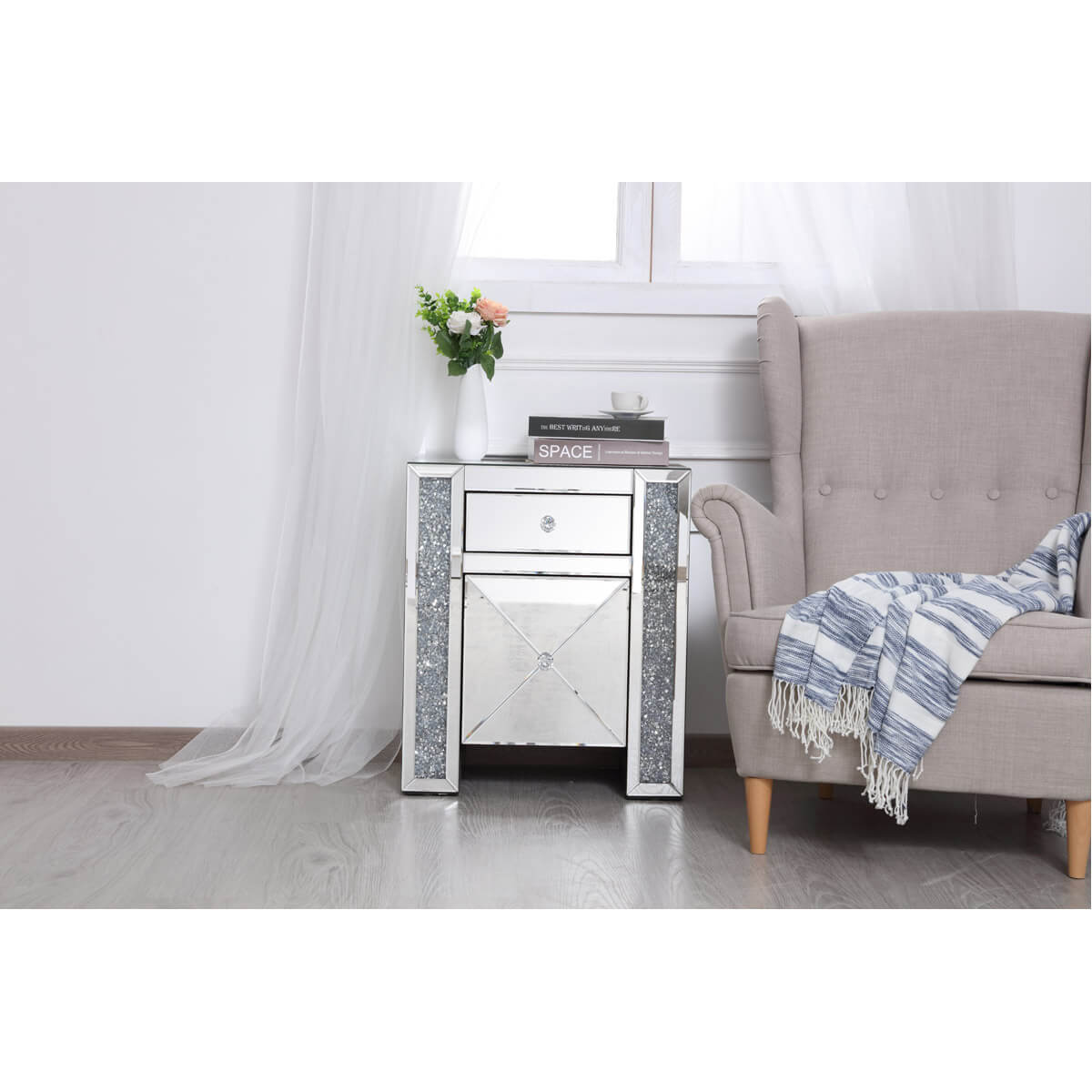 Modern 21.5" 1 Drawer Cabinet