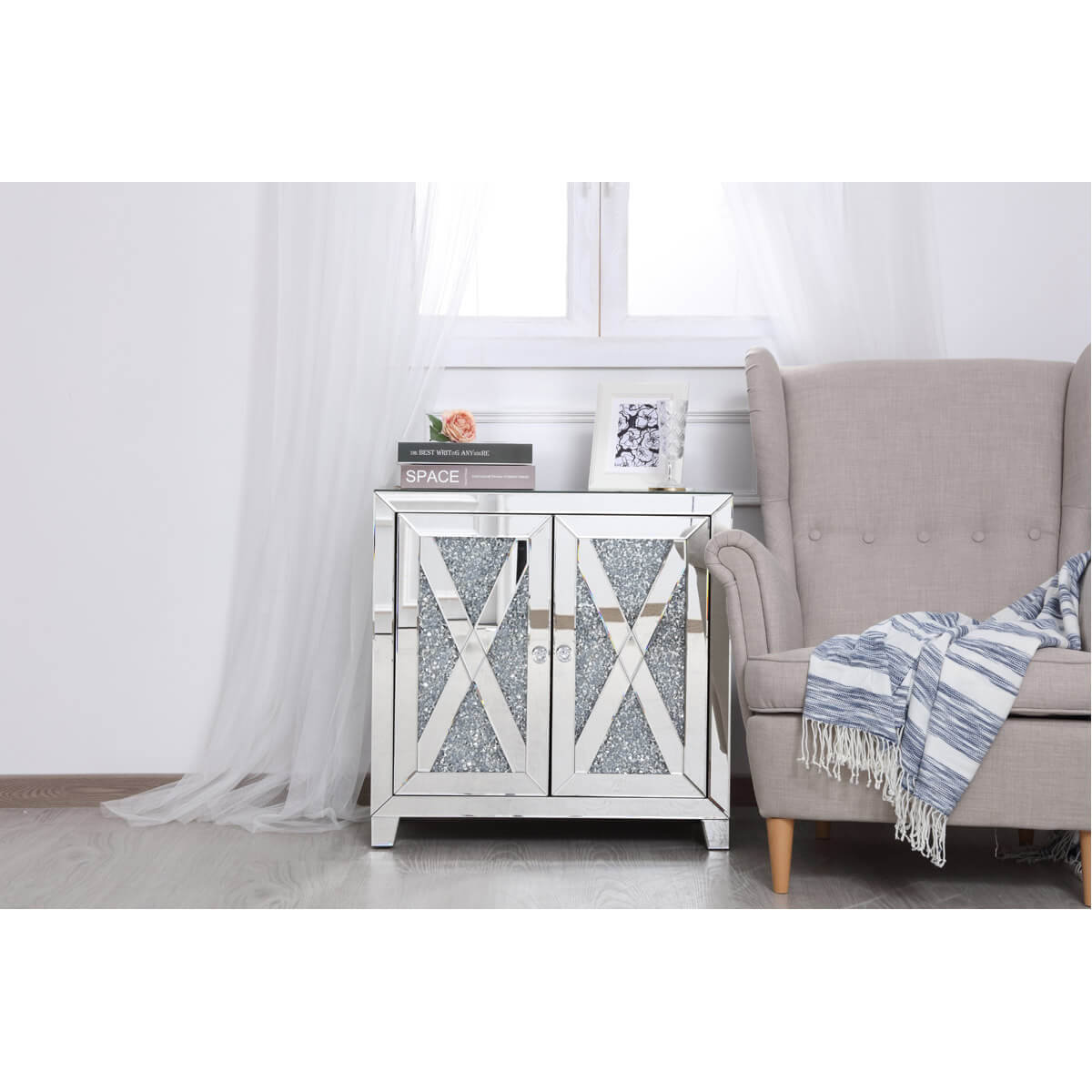 Modern 28" 2 Door Cabinet