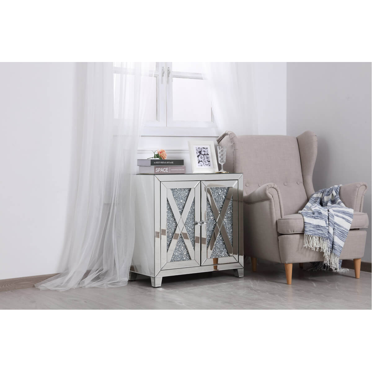 Modern 28" 2 Door Cabinet