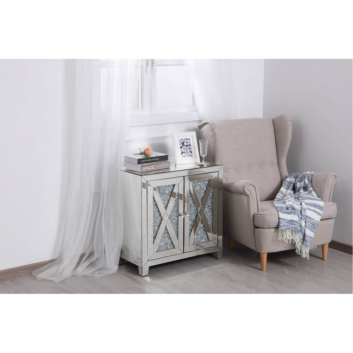 Modern 28" 2 Door Cabinet