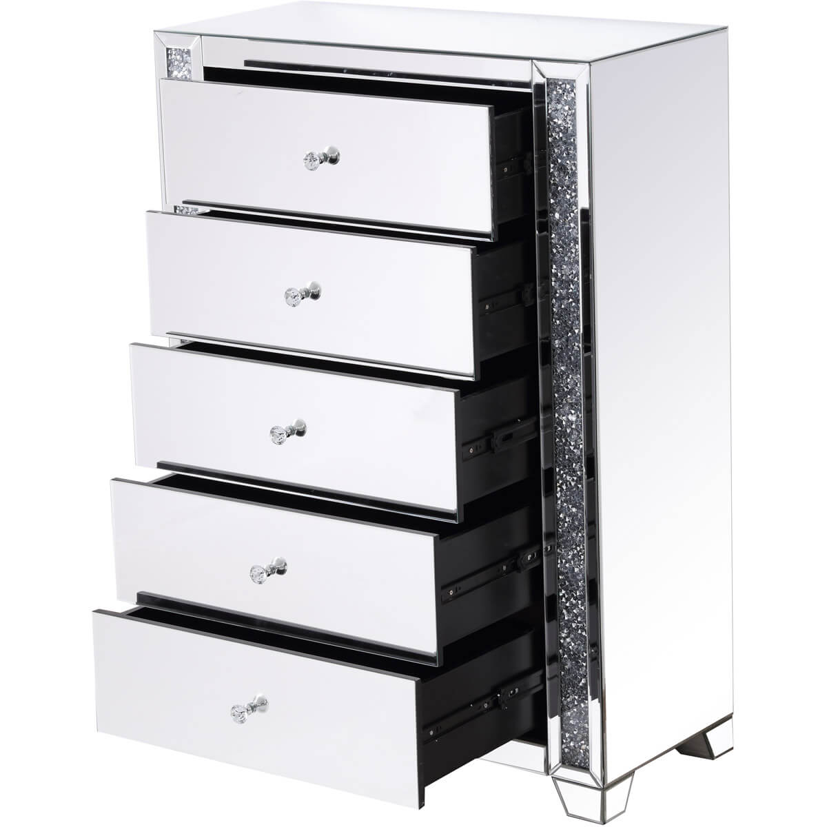 Modern 34" 5 Drawer Cabinet